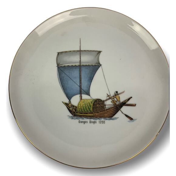 Vintage Eschenbach "Ganges Dinghi 1200" Bavaria Germany Baronet China Ship Serie - Picture 1 of 7